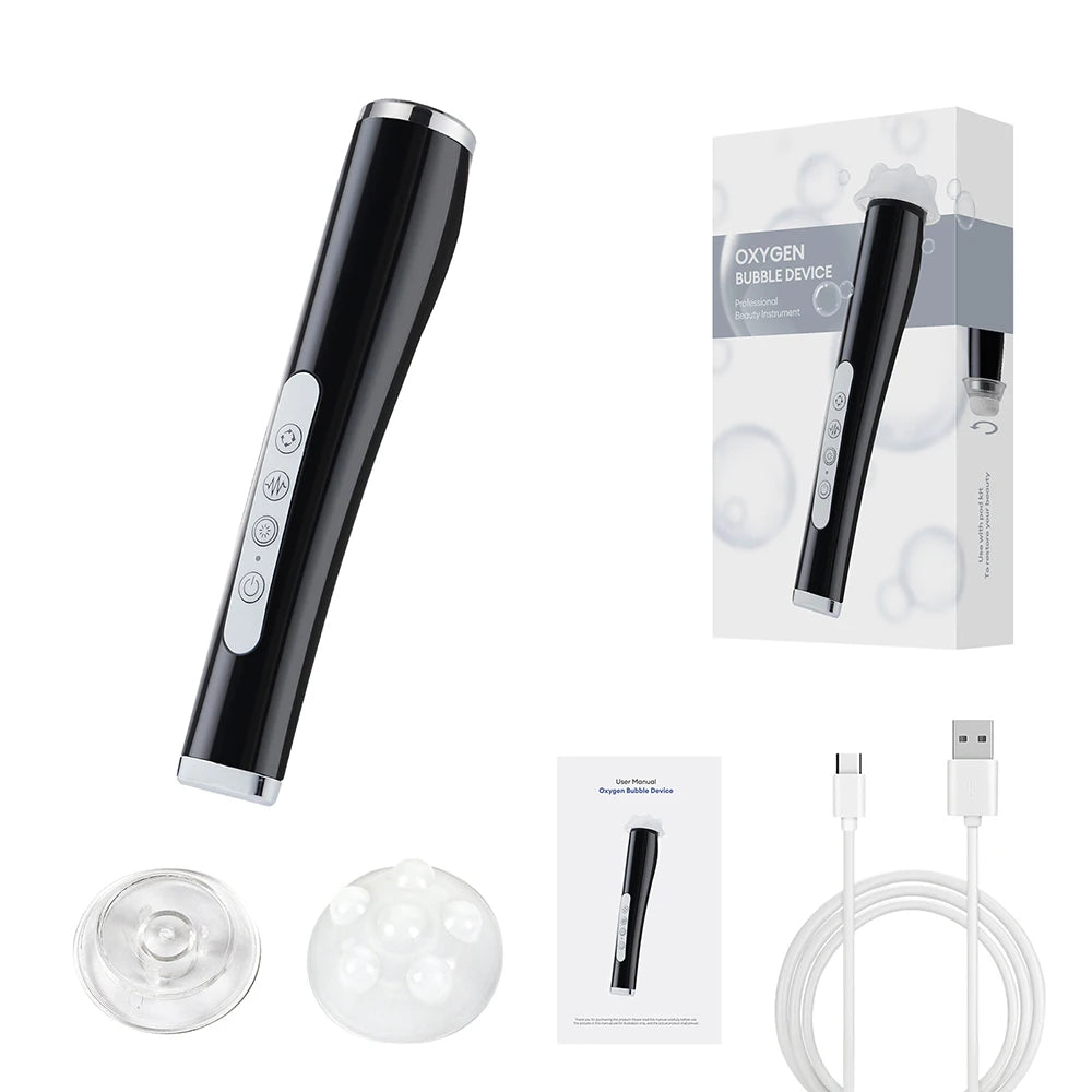 Oxygen Bubble Pen CO2 Oxygen Portable Facial Machine CO2 Gel Facial Skin Care Device Facial SPA CO2 Bubble Oxygen Beauty Machine