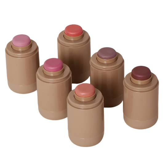 Multi-use Blush Stick For Lips Cheek Long-lasting Hydrating Highlights Brighten Soft Natural Flush Cream Blush Stick
