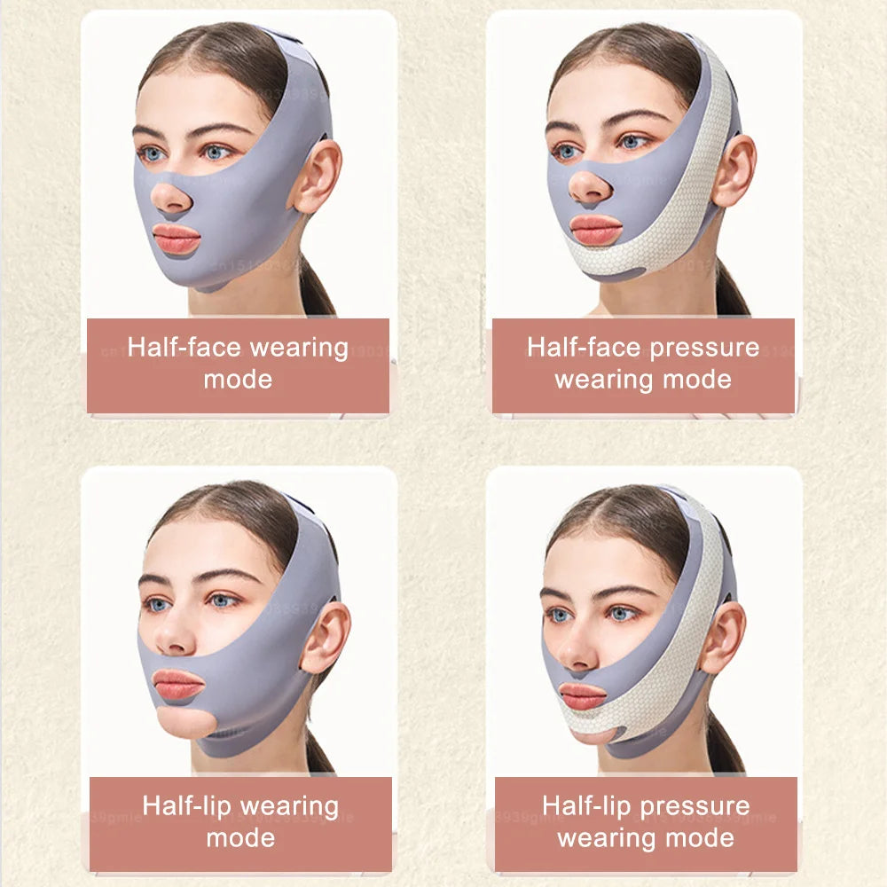 Thin Face Bandage V Line Face Lift Tightening Mask Double Chin Tightener Facial Wrinkles Anti Sagging Facial Massager Skin Care