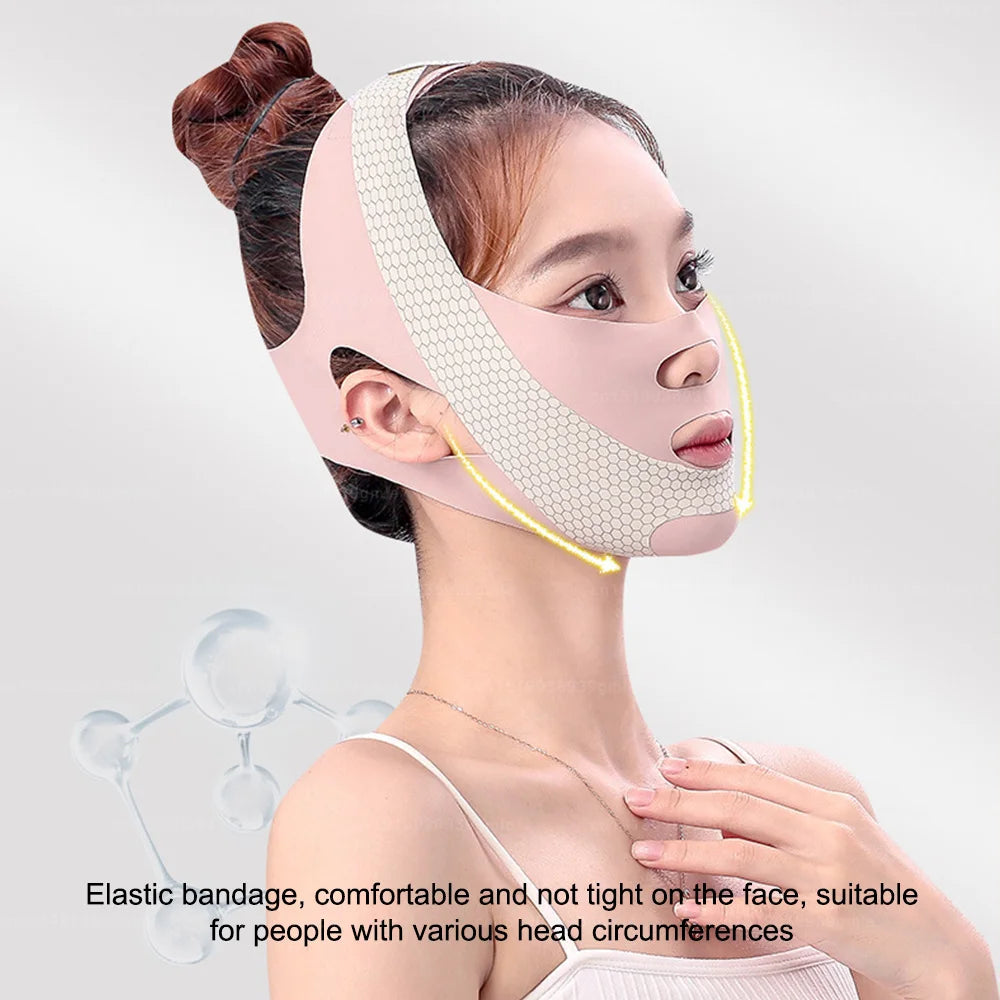 Thin Face Bandage V Line Face Lift Tightening Mask Double Chin Tightener Facial Wrinkles Anti Sagging Facial Massager Skin Care
