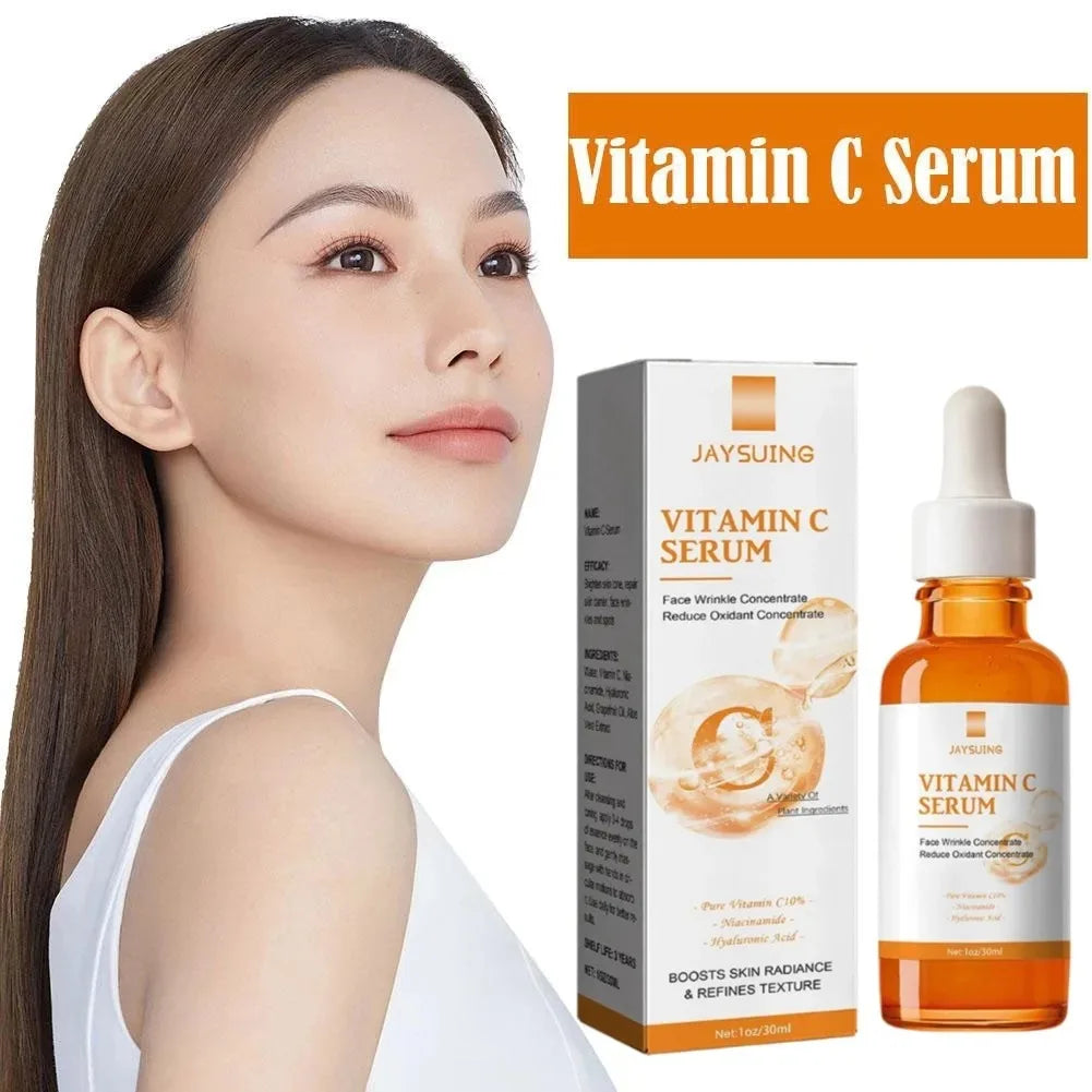 Vitamin C Wrinkle Remover Face Serum Lifting Firming Fade Fine Lines Anti-aging Essence Brighten and Nourish Skin Care