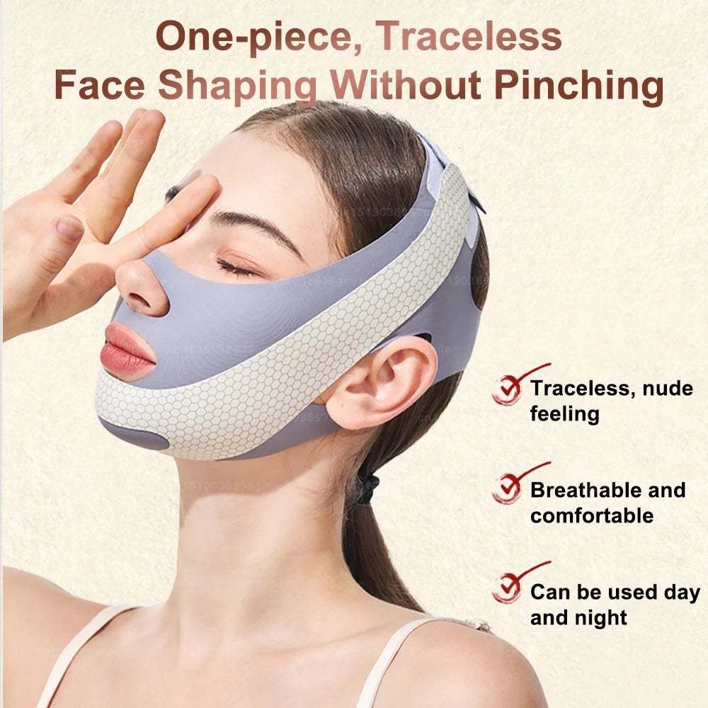 Thin Face Bandage V Line Face Lift Tightening Mask Double Chin Tightener Facial Wrinkles Anti Sagging Facial Massager Skin Care